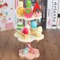 Preview: Großhandel B2B Eis Set Dessert Simulierter Eiscreme Stand aus Holz